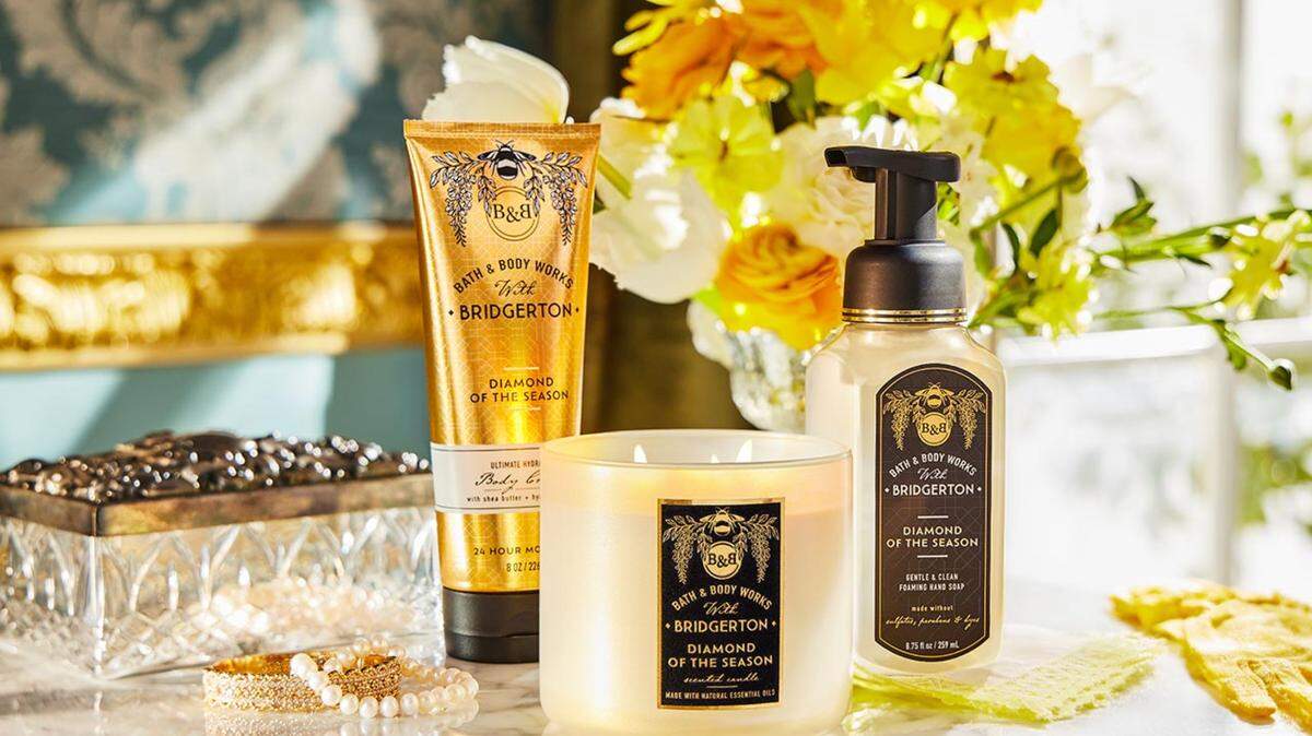Bath and Body Works new “Bridgerton” fragrance collection arrives in stores this month.
