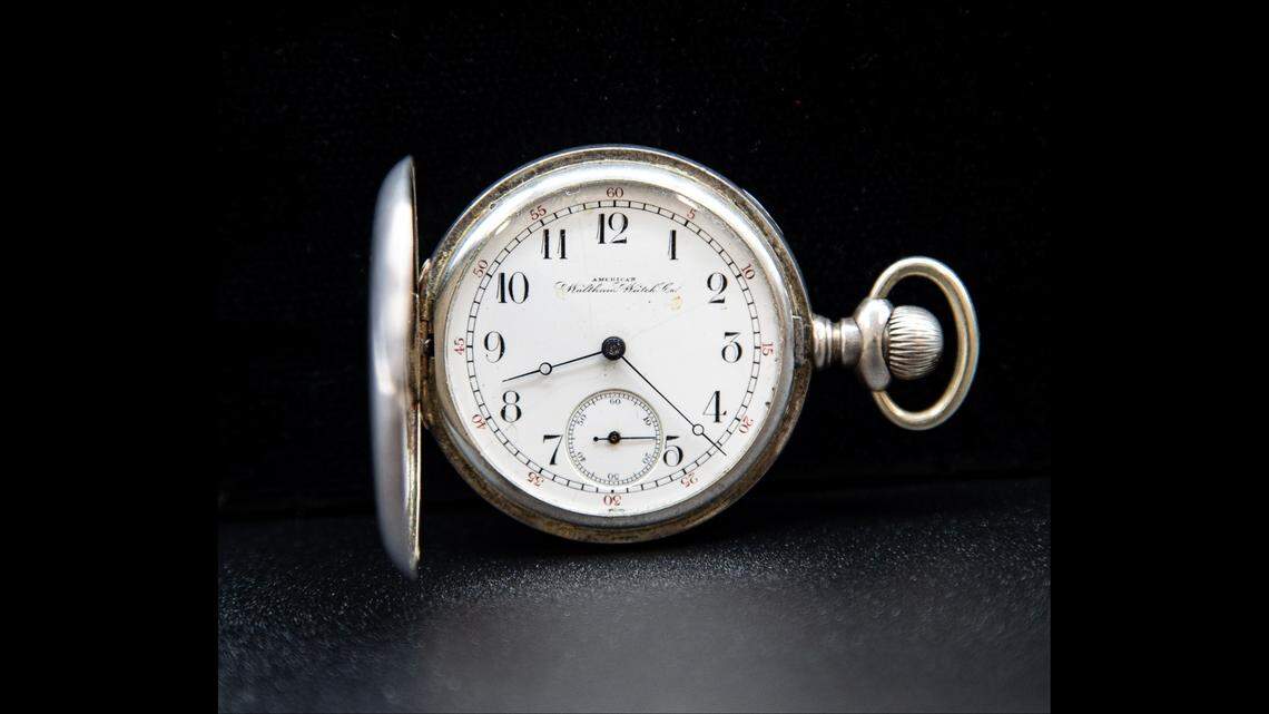 Theodore “Teddy” Roosevelt’s pocket watch was gifted to him by his sister and brother-in-law.