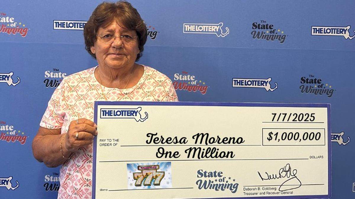 A Massachusetts woman won a huge lottery jackpot on a scratch-off game.