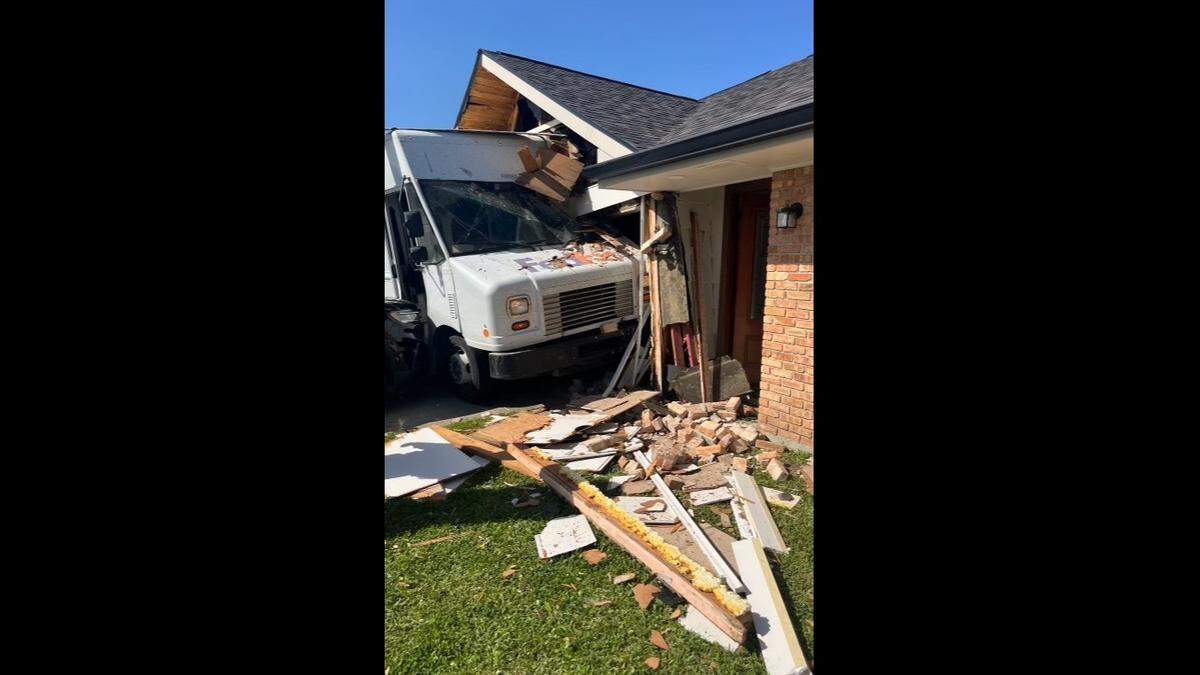 The home was occupied at the time of the crash, but no injuries were reported, Louisiana police said.