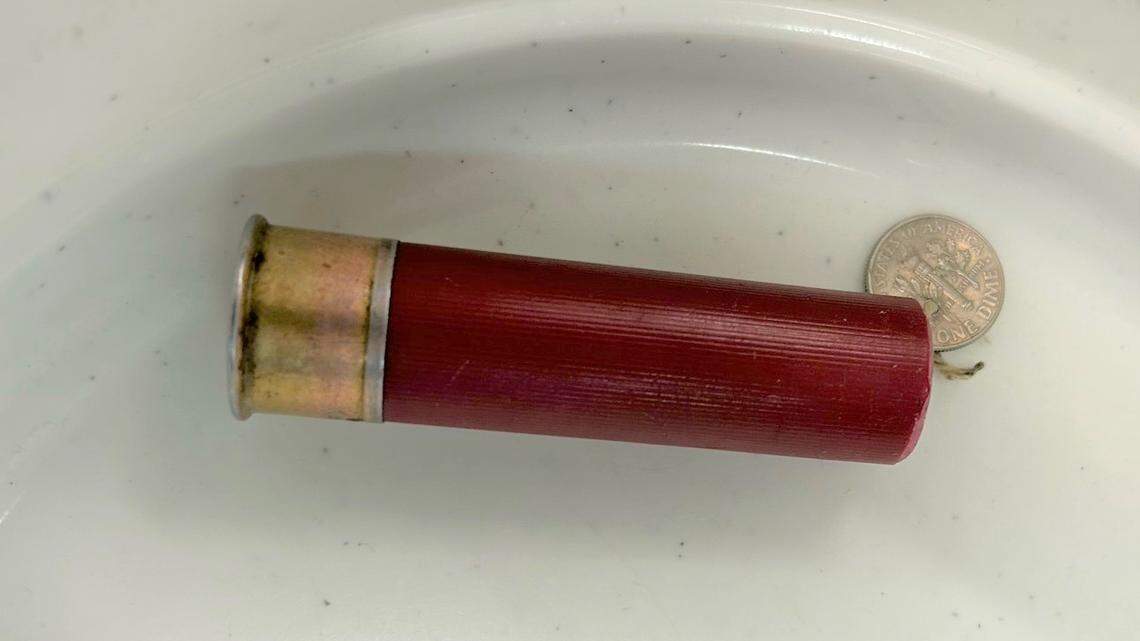 A shotgun shell — with a surprise inside — was found in a man’s pants at the Philadelphia International Airport.