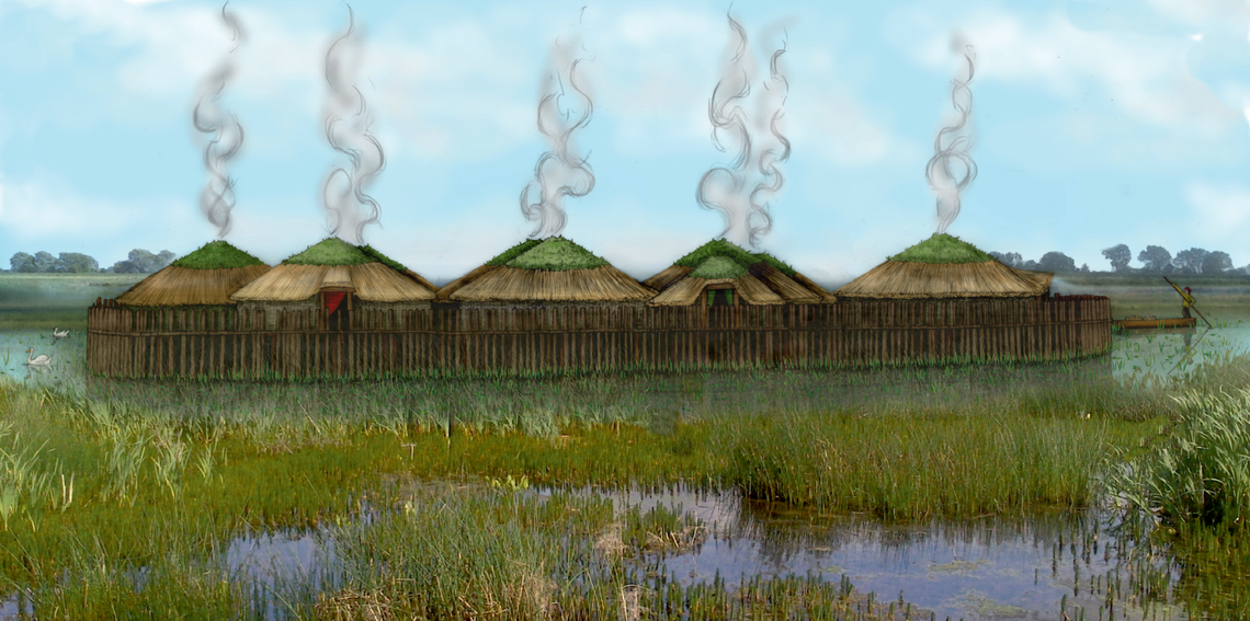 Artist’s interpretation of the settlement
