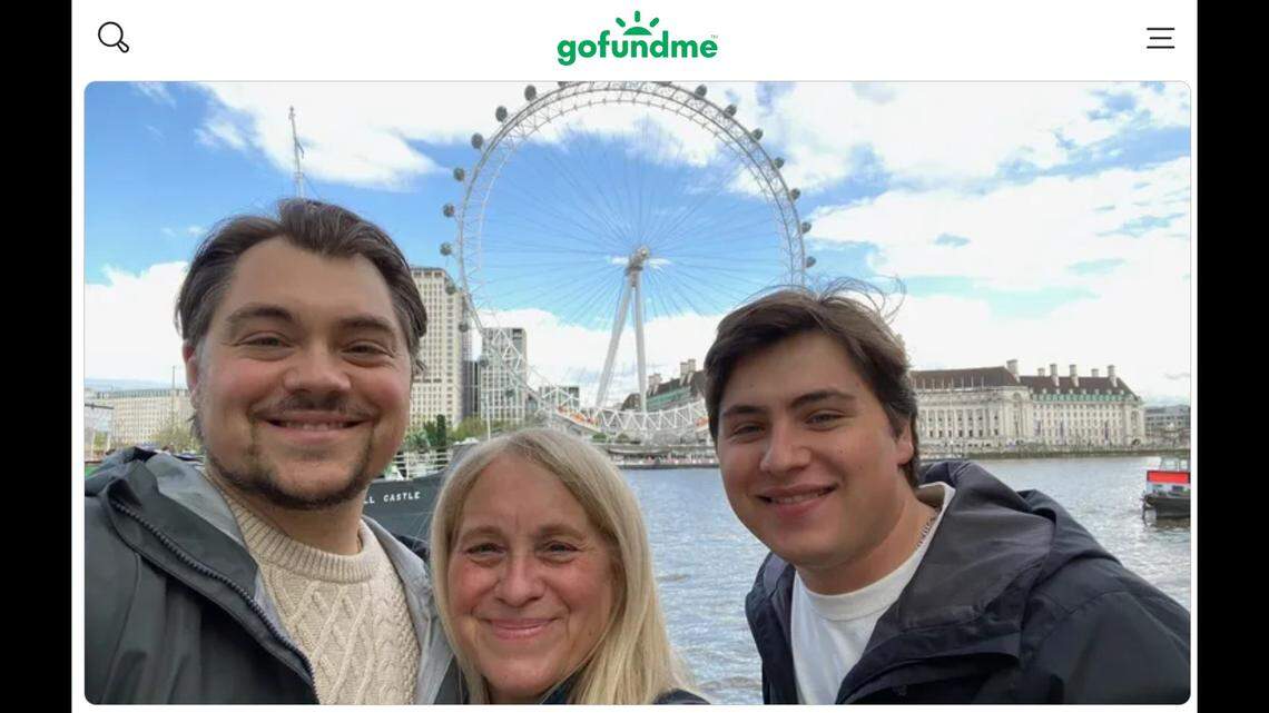 Andrew Gaudio, right, was shot and killed and his mom, center, was injured during a home invasion in Pennsylvania, authorities say.