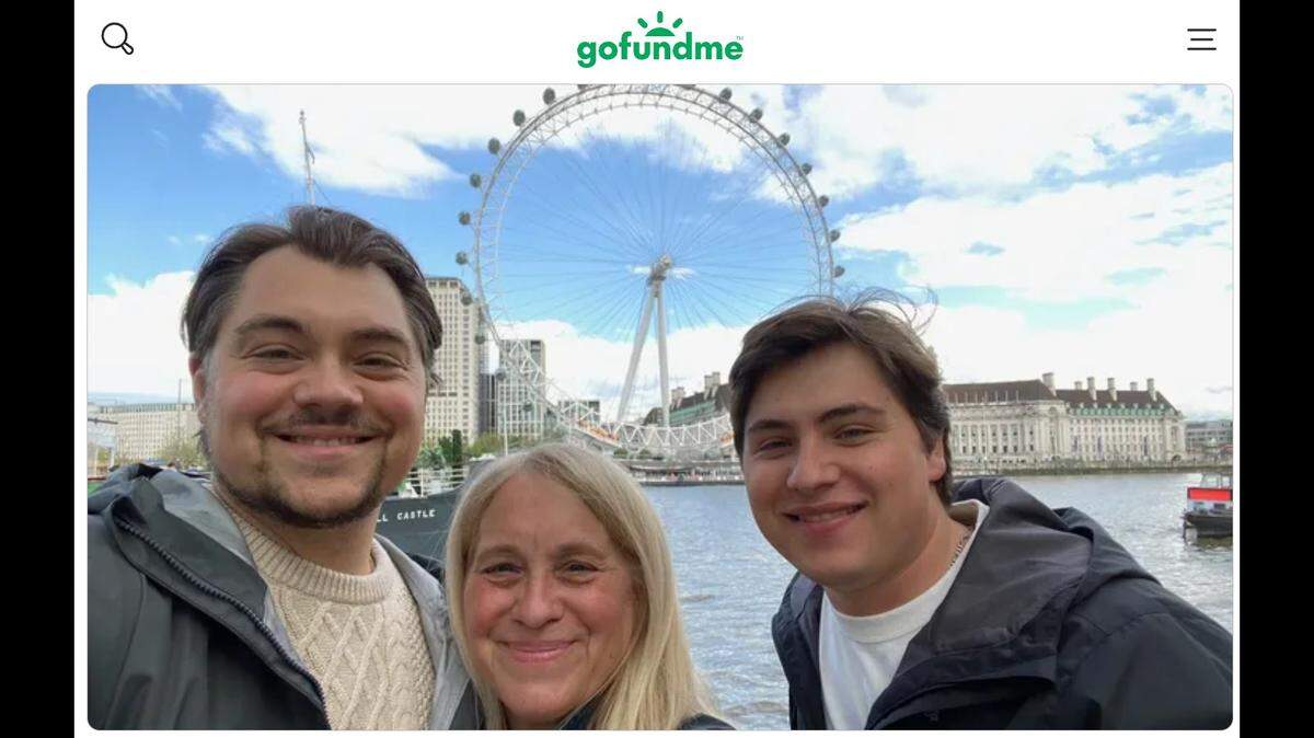 Andrew Gaudio, right, was shot and killed and his mom, center, was injured during a home invasion in Pennsylvania, authorities say.