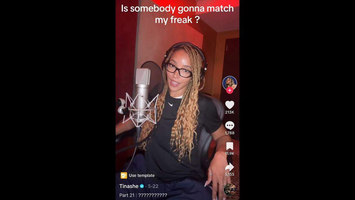Tinashe’s song called “Nasty” has created a trend on TikTok.