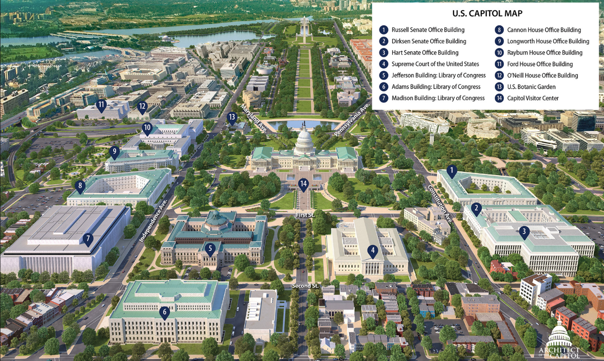 Map of Capitol complex