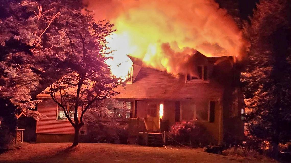 No injuries were reported after a man is accused of setting fire to a home after arguing with his girlfriend, New Jersey police said.