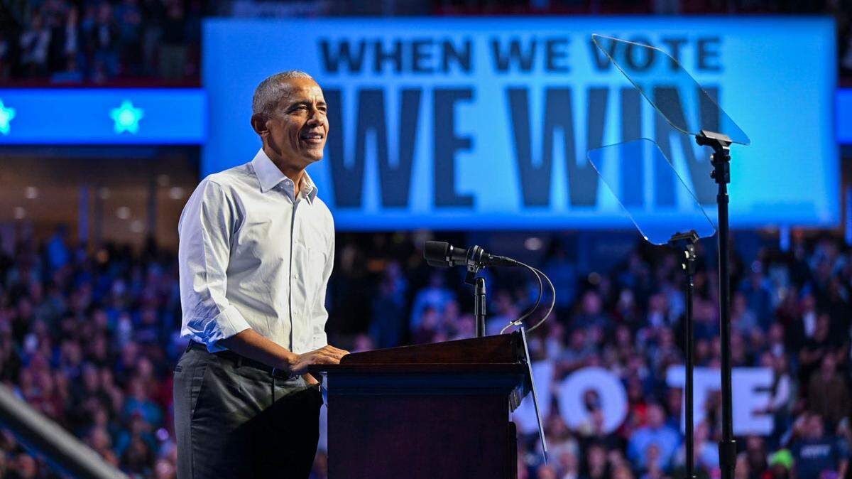 As the polls begin to close on Election Night, former President Barack Obama urged voters to be patient as they await the results.