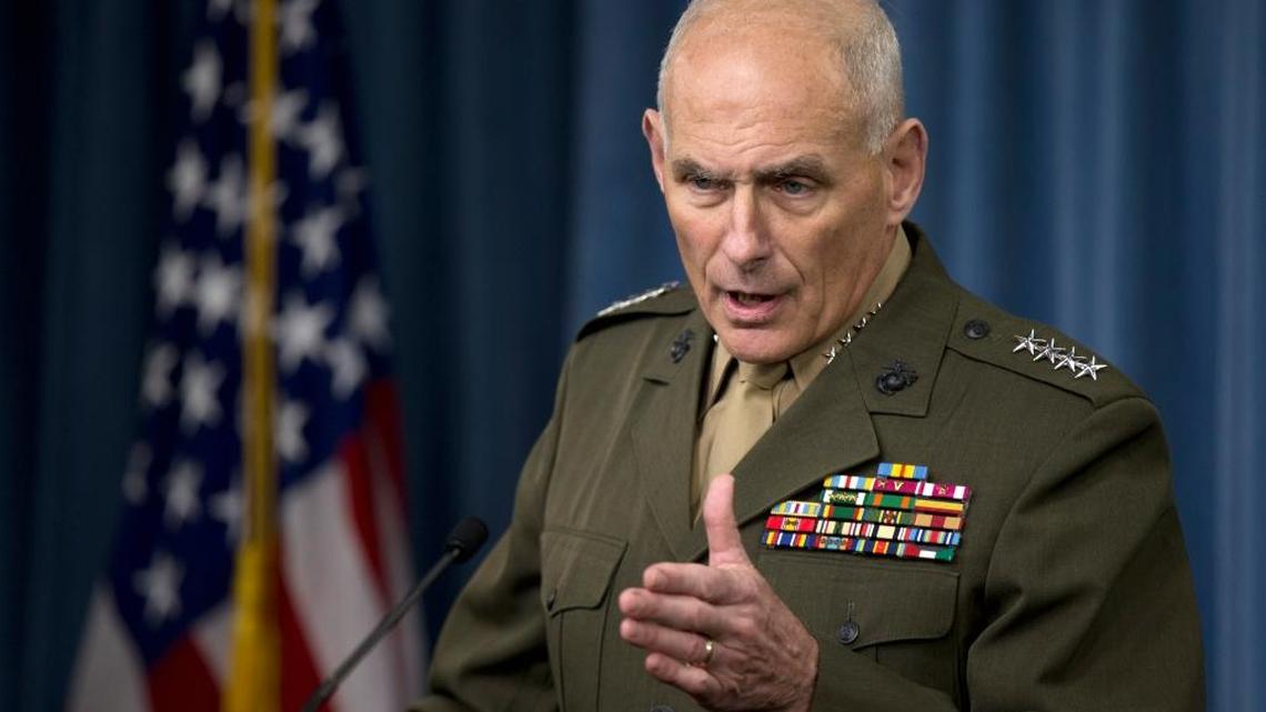 U.S. Southern Command Commander Gen. John F. Kelly speaks to reporters during a briefing at the Pentagon, Jan. 8, 2016.