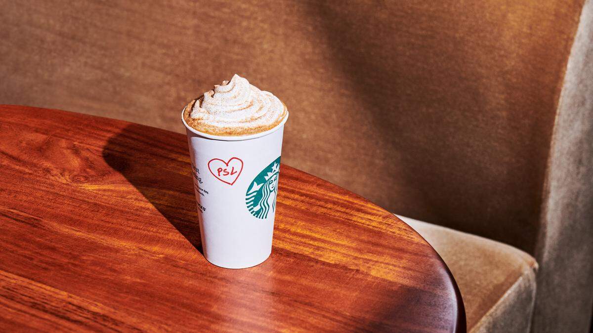 The pumpkin spice latte returns to Starbucks Aug. 26.