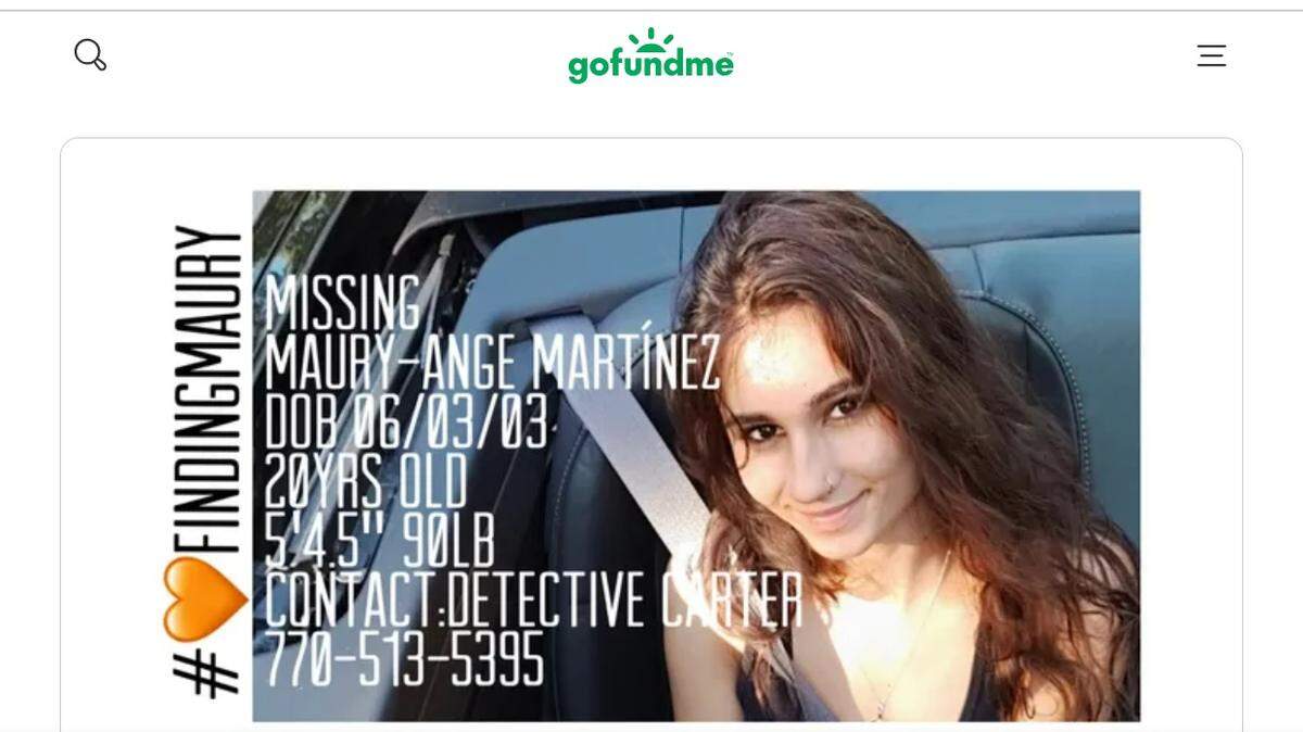 Maury-Ange Martinez’s remains were found in rural Tennessee several months after she was reported missing in Georgia, police say.