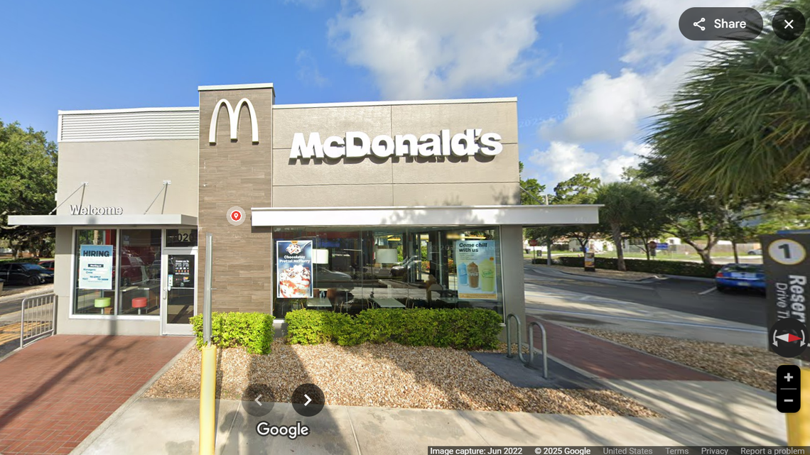 An employee of a McDonald’s in St. Petersburg, Florida, is accused of choking a 17-year-old girl.