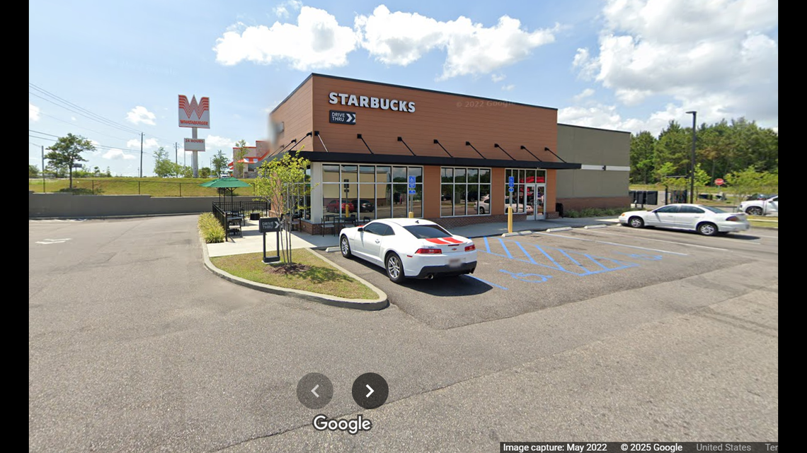 The pet monkey attacked a drive-thru worker at a Starbucks in Mobile, Alabama, police said.