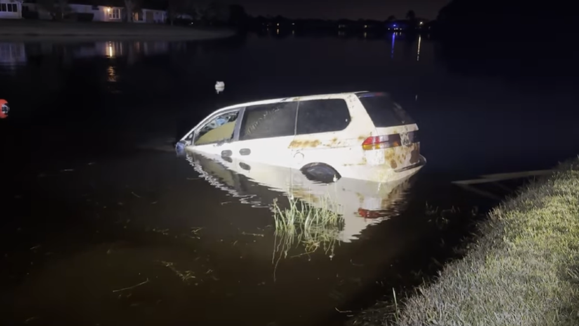 Katya Belaya’s minivan was found in a retention pond less than two miles from home more than 10 years after she disappeared, officials in Florida said.