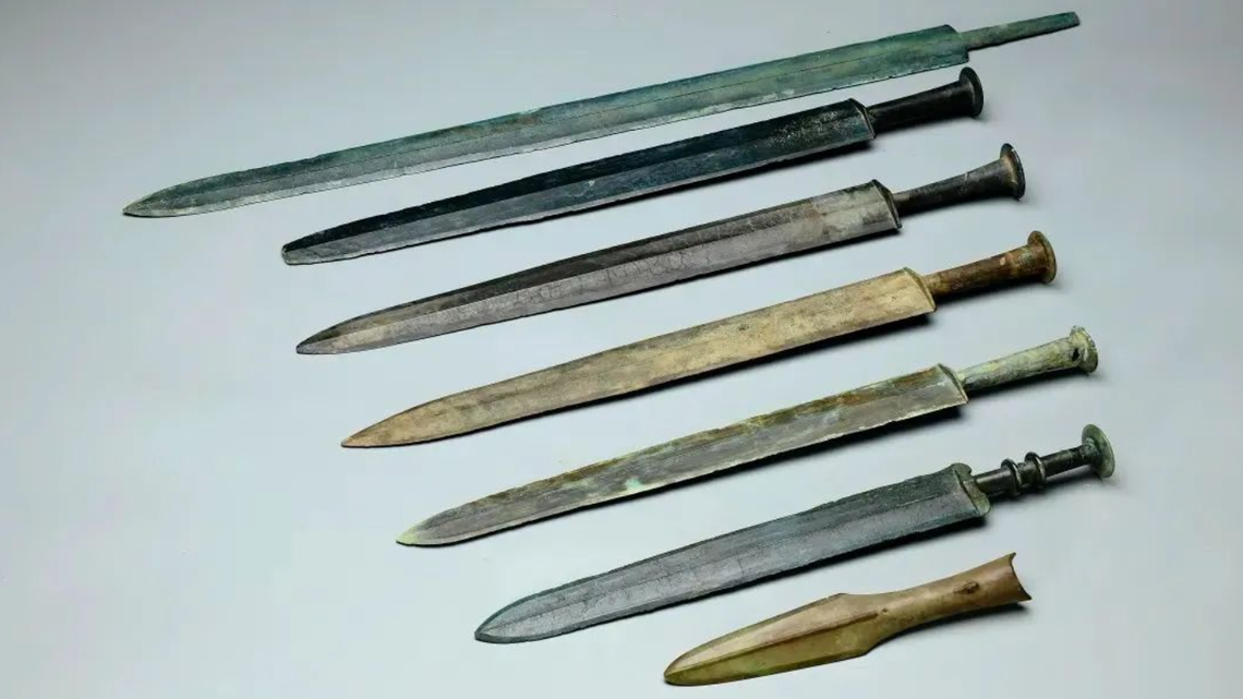 Archaeologists uncovered 176 ancient tombs filled with relics like swords and jewelry in China’s Hubei Province.