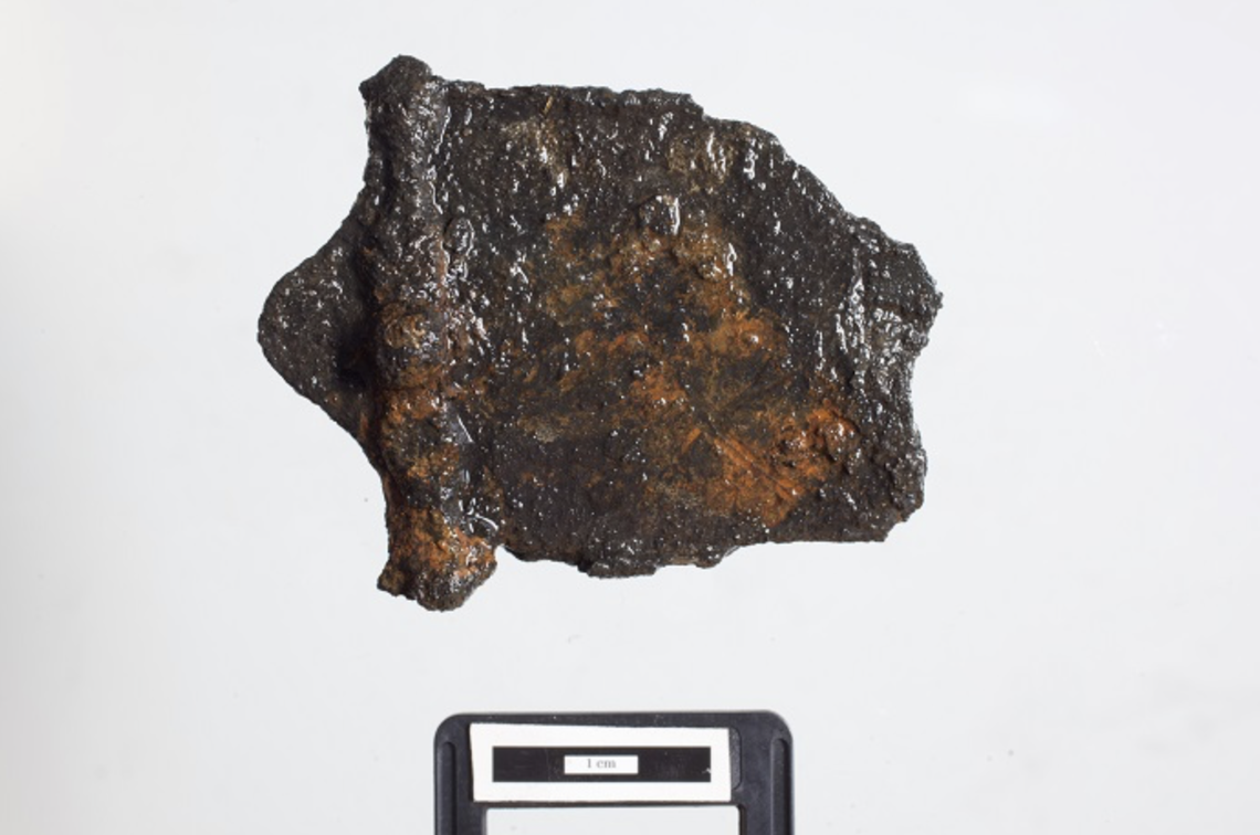 Fragment of a Celtic sword scabbard found in a lake