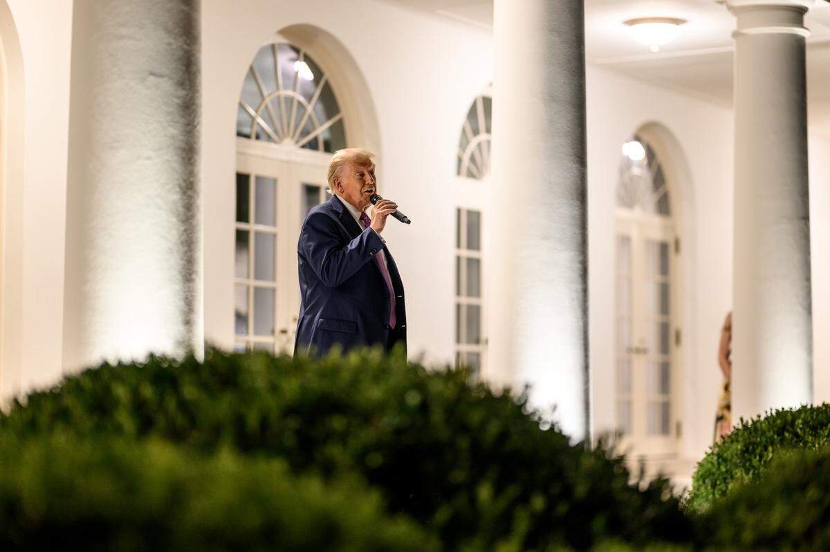 Democrats slammed President Donald Trump for canceling a planned meeting with congressional leaders ahead of the looming government shutdown in this photo from Sept. 23, 2025, provided by the White House.