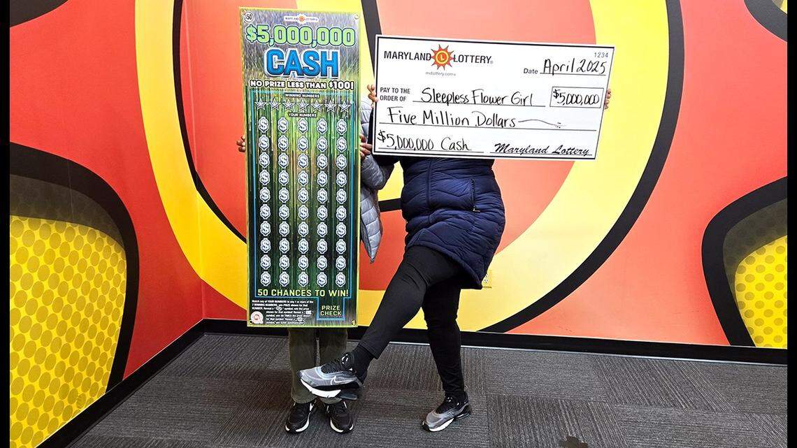 A Baltimore woman won $5 million off a scratch-off ticket, Maryland Lottery officials said.