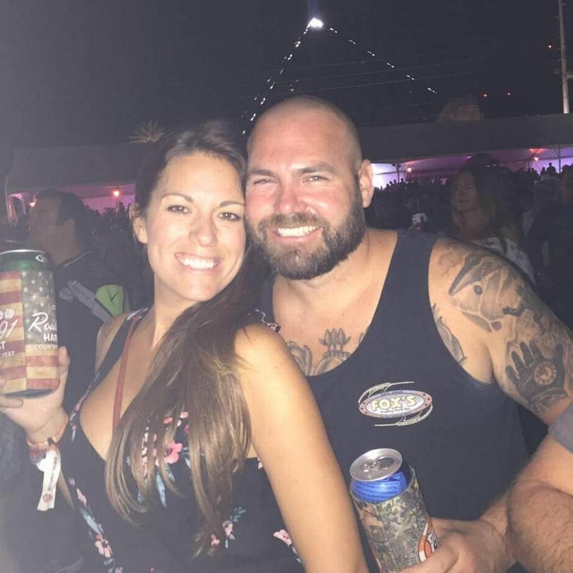 Hannah and Brian Alhers at a prior concert together.