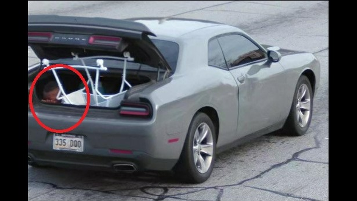 A video posted to social media and later reported to police showed a child, 12, riding in the trunk of a moving car in Gwinnett County, Georgia.