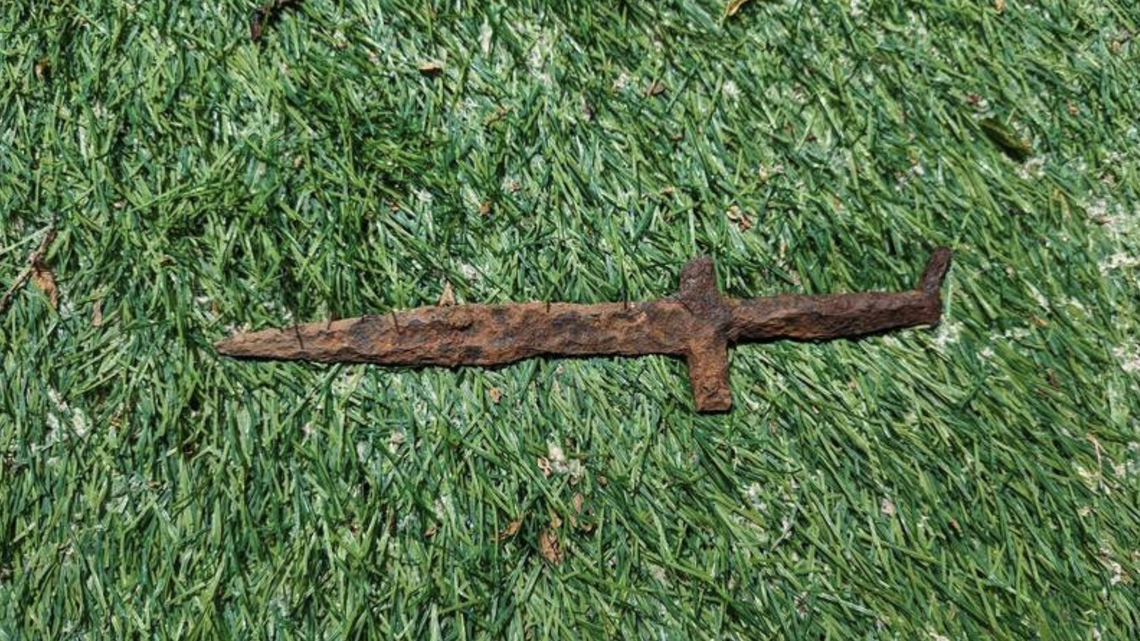 A rare 2,000-year-old iron dagger was recently discovered in Kazakhstan, officials said.