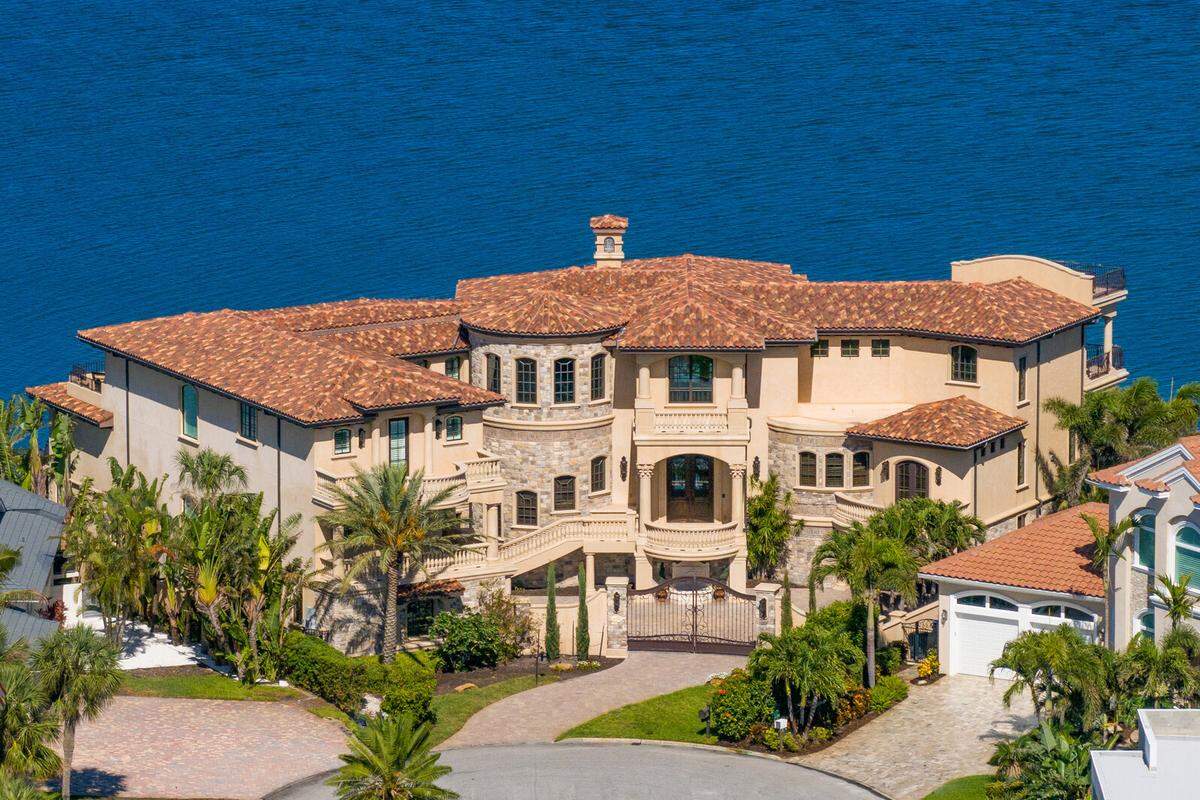 An extraordinary waterfront estate at the tip of the peninsula is for sale for $12 million in Tierra Verde, Florida.