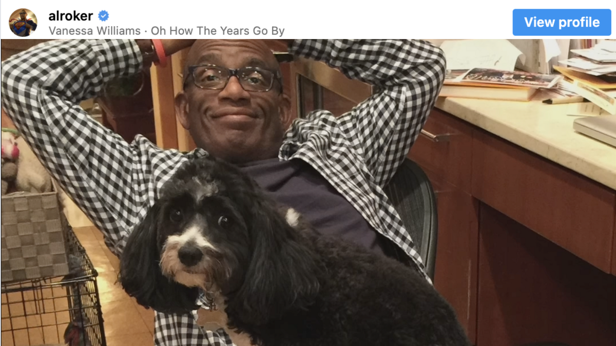 Al Roker and Deborah Roberts announce death of beloved dog.