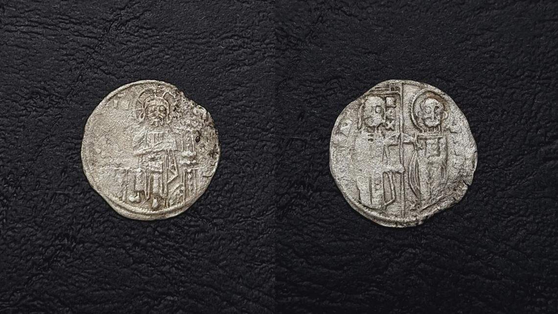A silver coin depicting Jesus Christ was discovered in Bulgaria, museum officials said.