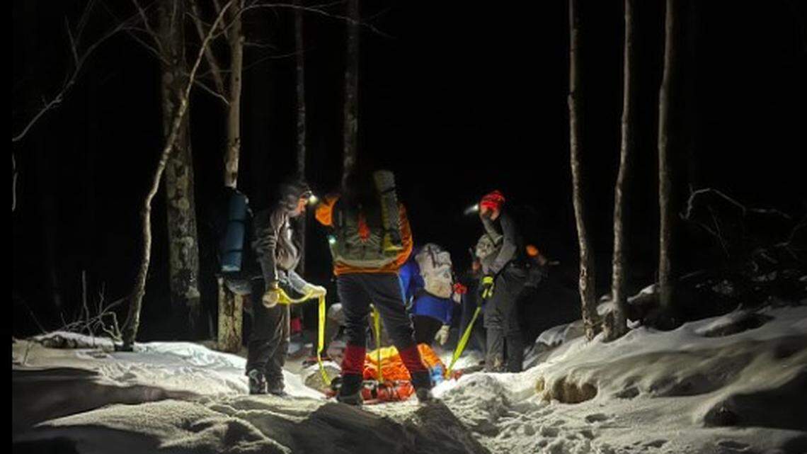 Rescuers saved three “unprepared” hikers on Mount Monadnock in freezing winds, New Hampshire officials say.