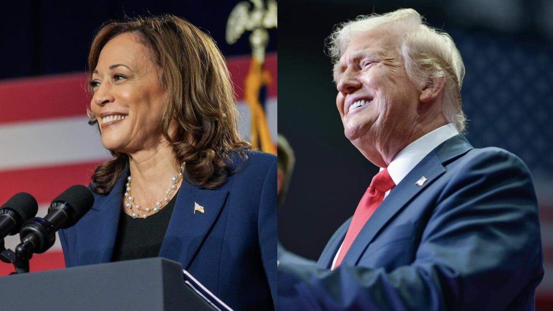 2024 presidential candidates Vice President Kamala Harris and former President Donald Trump
