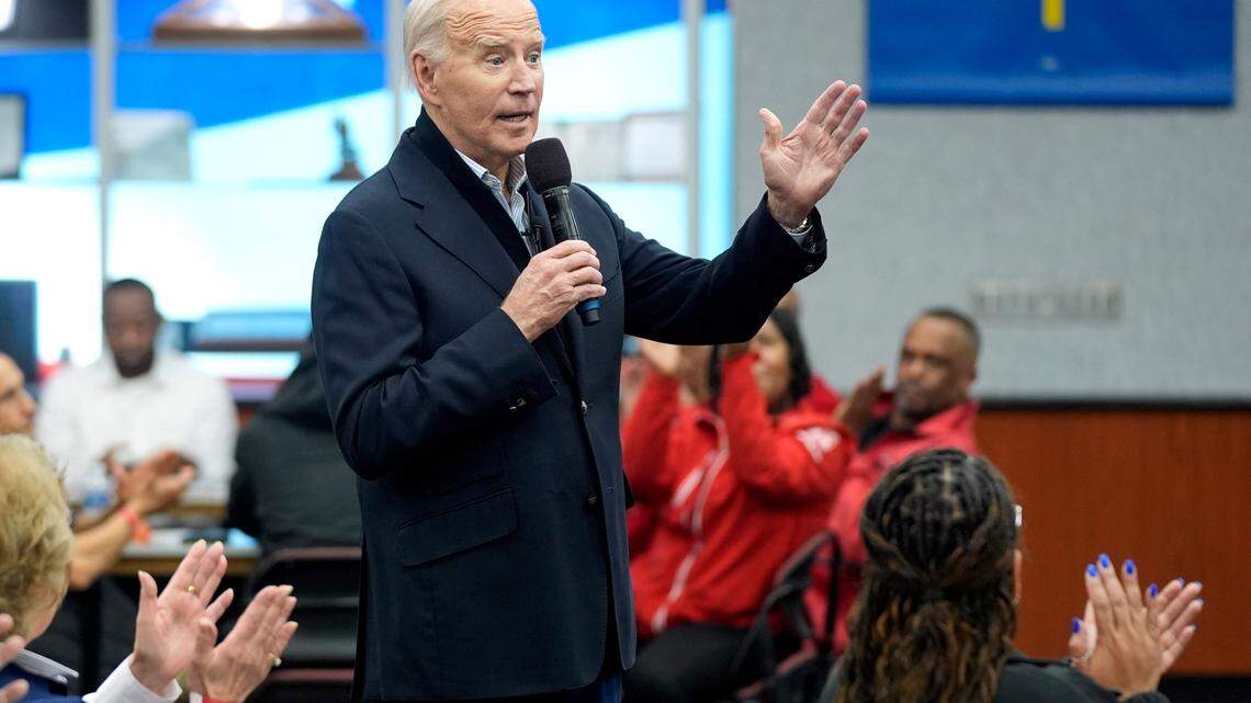 Michigan Gov. Gretchen Whitmer said she is “not sure” how President Biden will perform in the state’s primary election amid a push for a protest vote. (AP Photo/Evan Vucci, File)