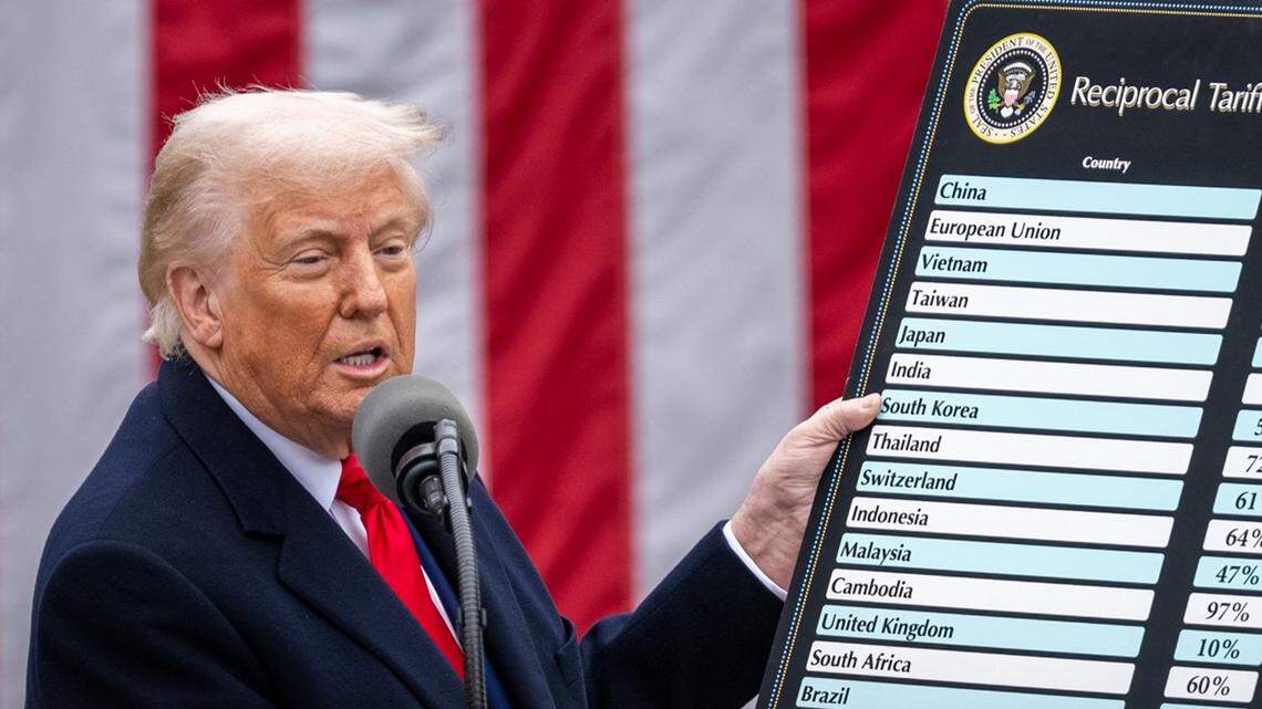 In a new YouGov poll, 51% of respondents said they disapprove of President Donald Trump’s “Liberation Day” tariffs.