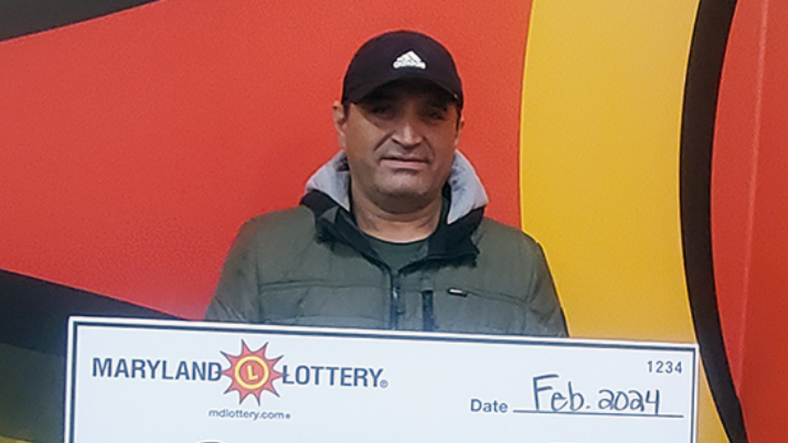 The man was going to pick up his wife before he found out he won big, Maryland lottery officials said.