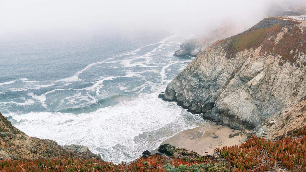 A pair of humpback whales were recently recorded breaching the surface off the coast of California.