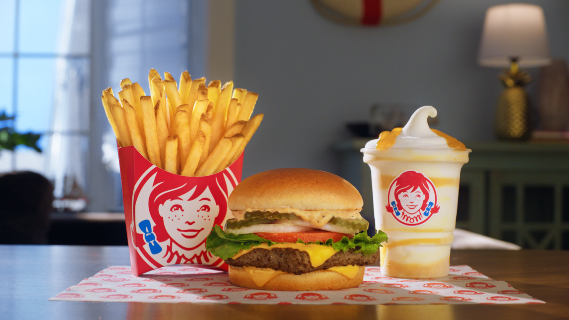 Wendy’s new Krabby Patty Kollab meal includes a new burger and Frosty treat inspired by Spongebob Squarepants.