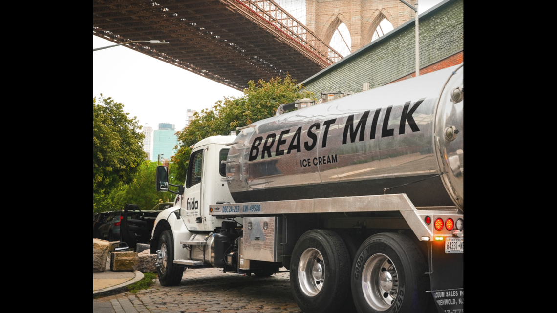 Breast-milk flavored ice cream can be purchased online or in person in Brooklyn.