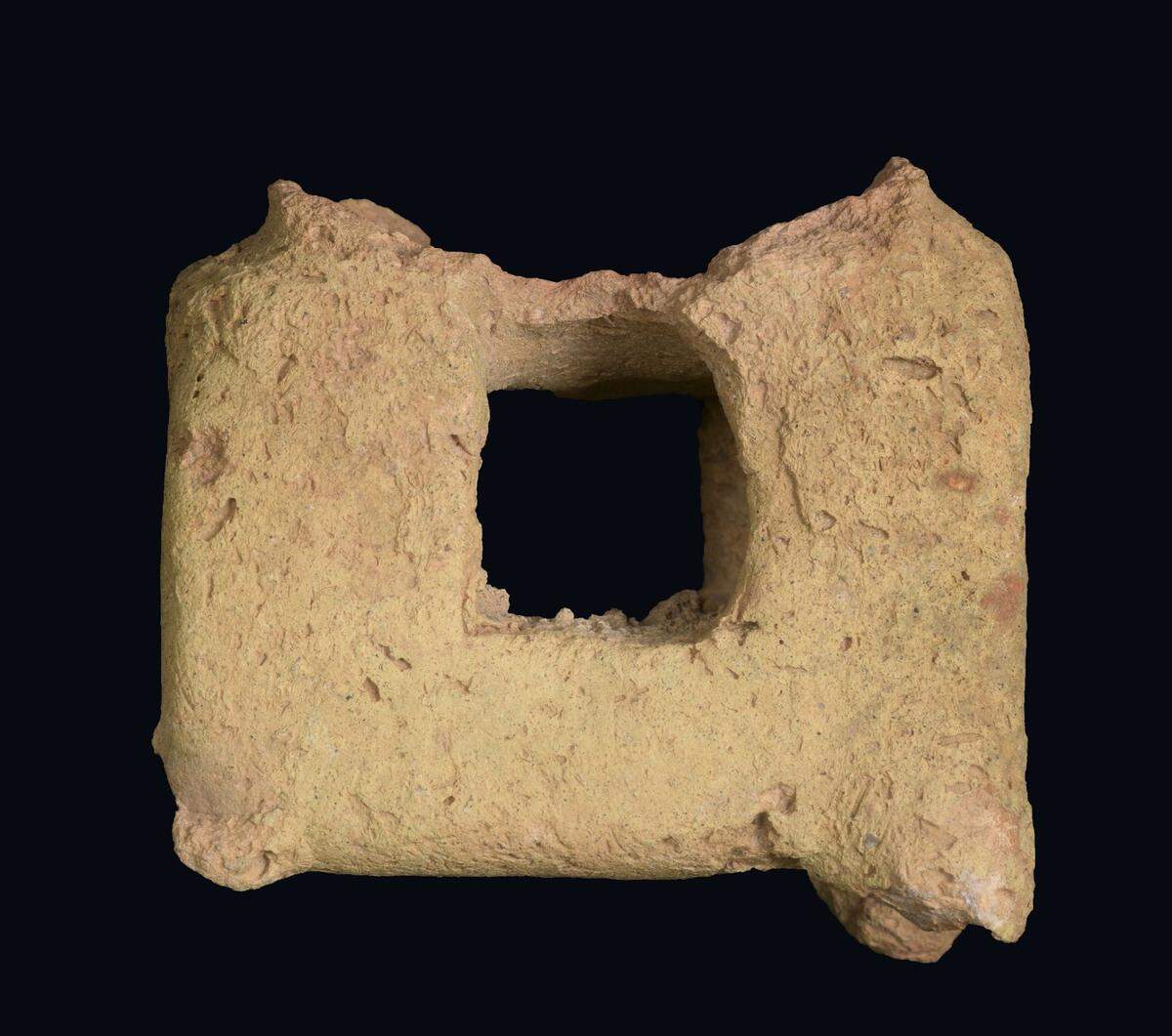 A clay incense altar