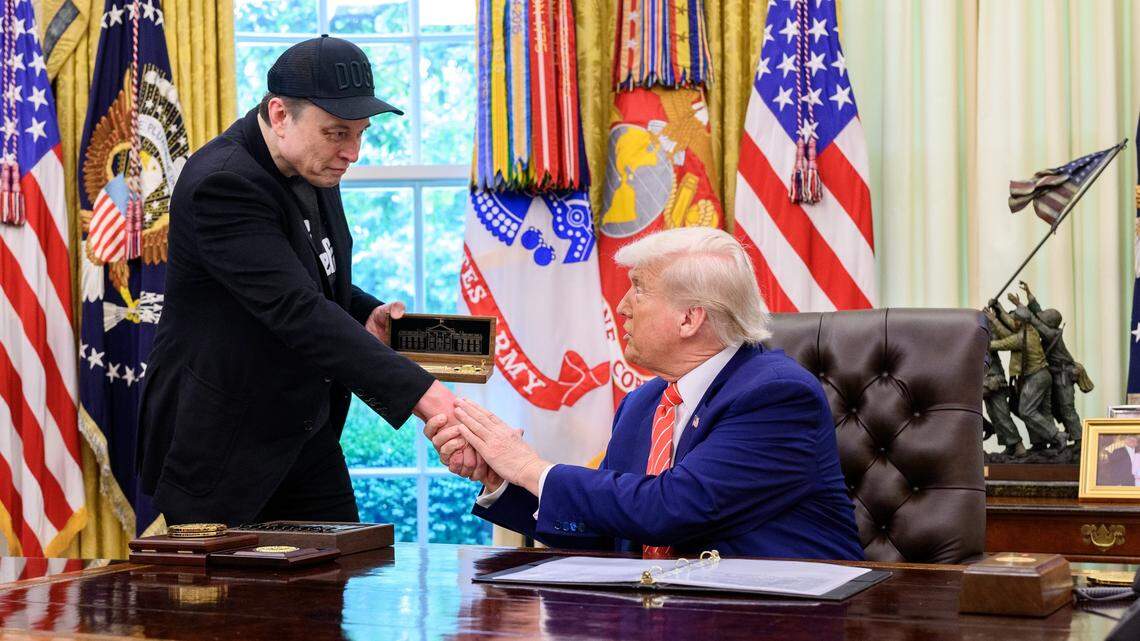 The majority of Republicans, 71%, said that, if they had to choose, they would side with President Donald Trump over Elon Musk, according to a new poll.