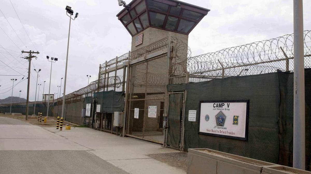 Entrance to Camp 5 and Camp 6 at the U.S. military's Guantanamo Bay detention center, at Guantánamo Bay Naval Base, Cuba.