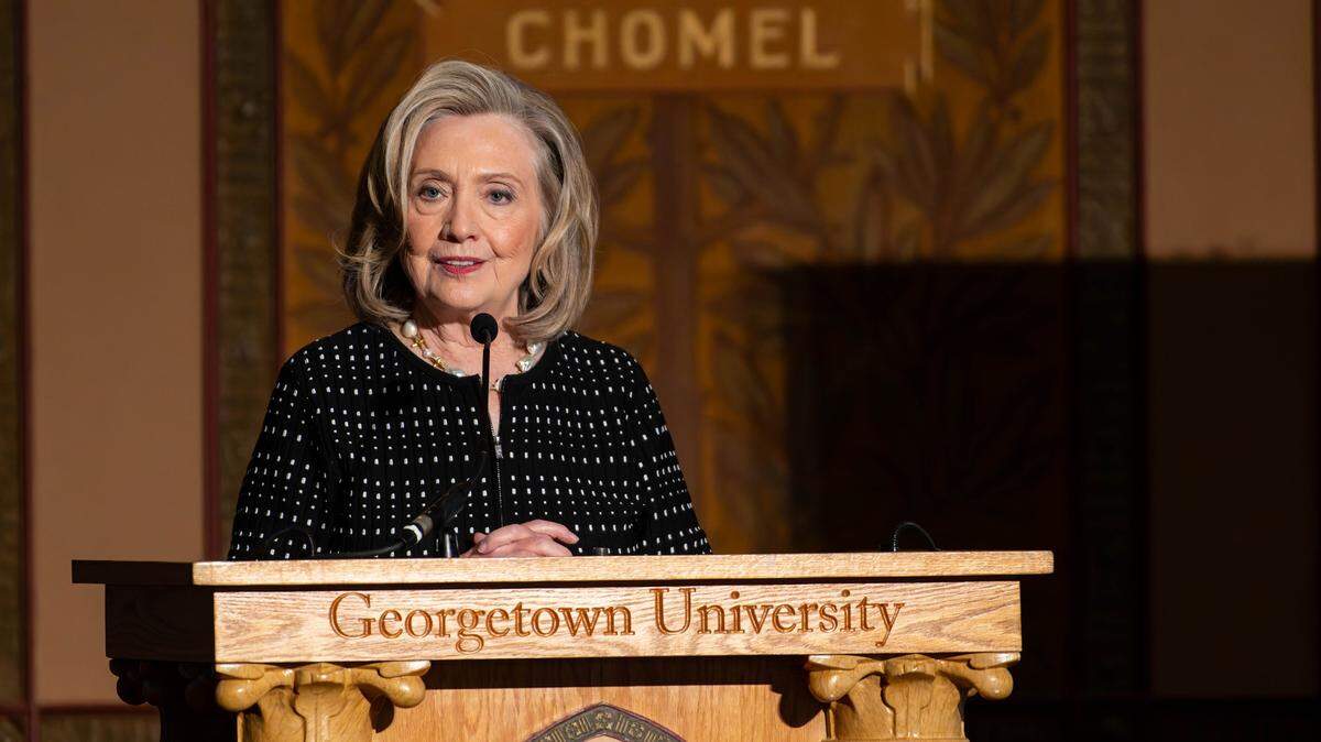 Hillary Clinton said she’d nominate President Donald Trump for a Nobel Peace Prize if he can end the war in Ukraine under certain conditions.