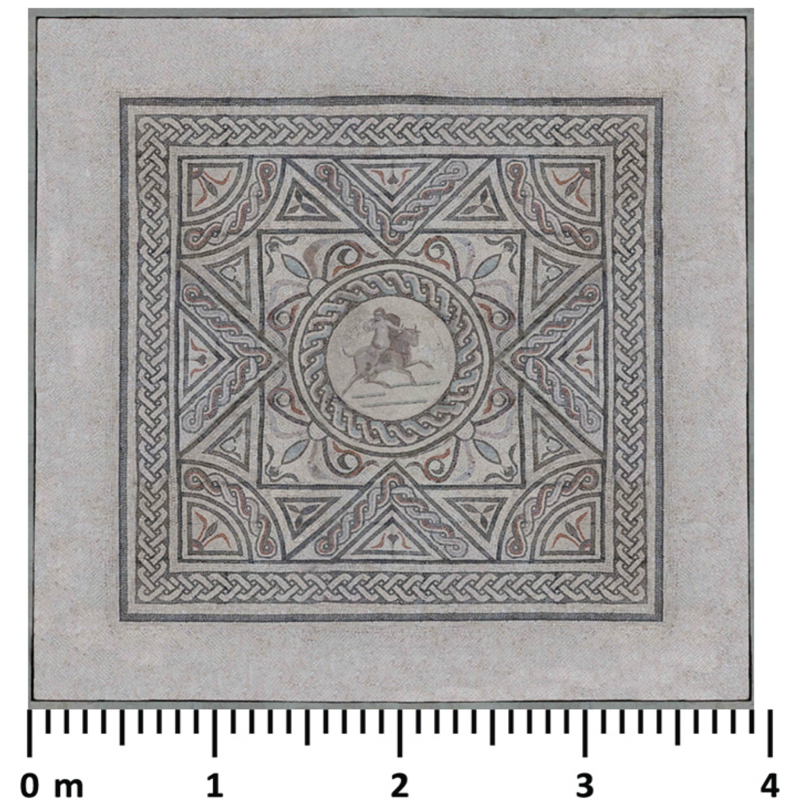 The complete reconstructed mosaic