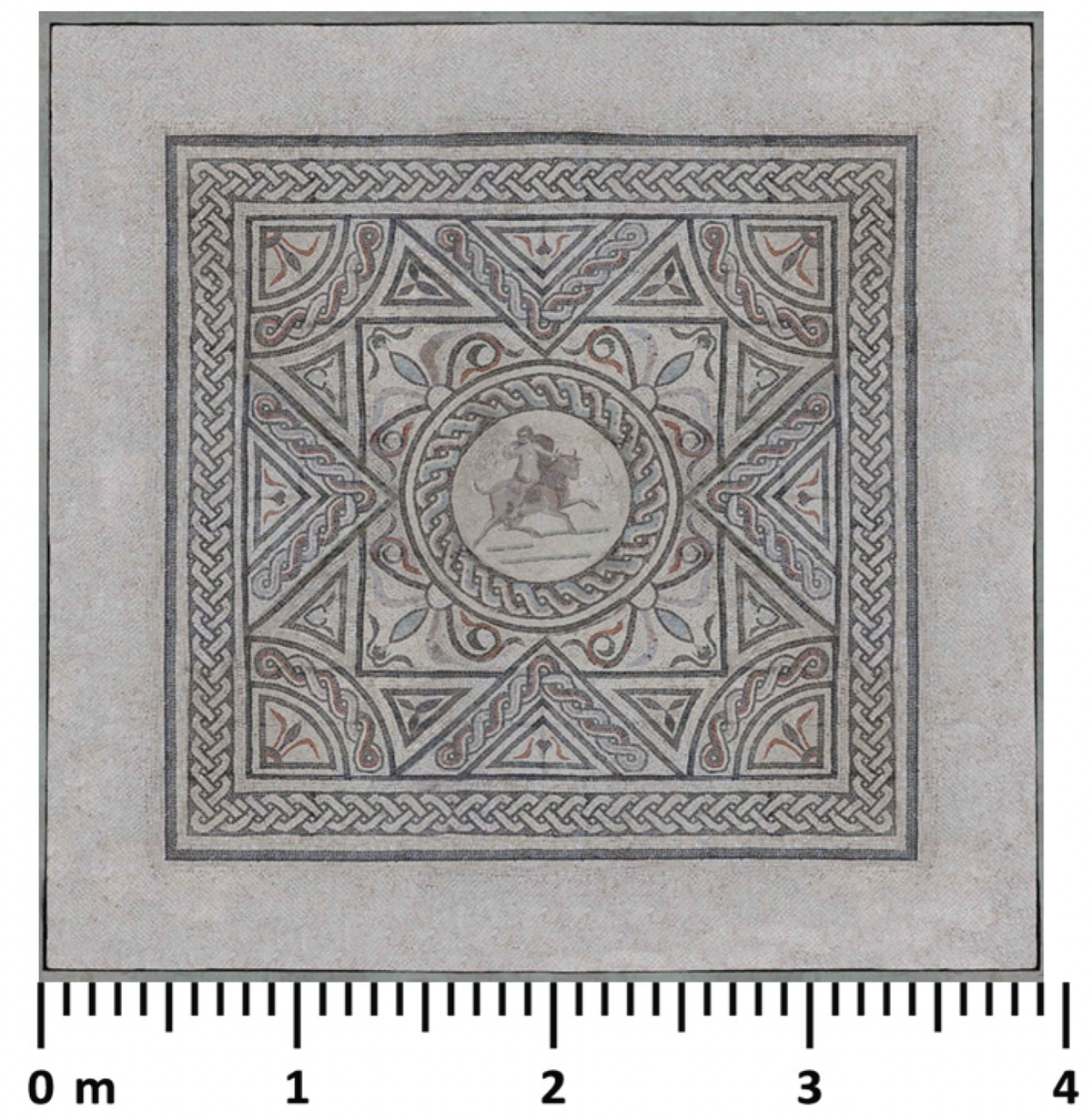 The complete reconstructed mosaic