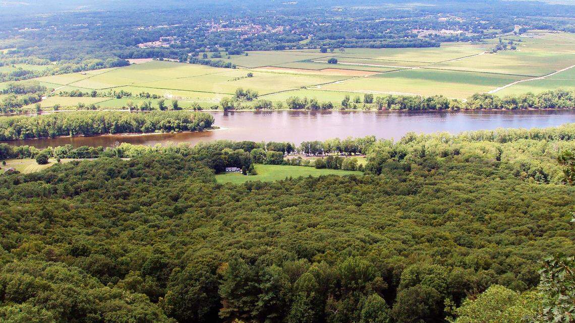 Students with a Massachusetts environmental education center found human remains on an island in the Connecticut River. The medical examiner is working to identify the remains, officials say.