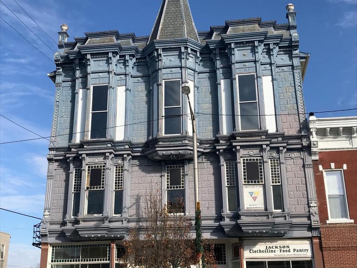 A food pantry has moved into the first floor of an old building in Jackson’s downtown, reflecting the area’s declining economic fortunes.