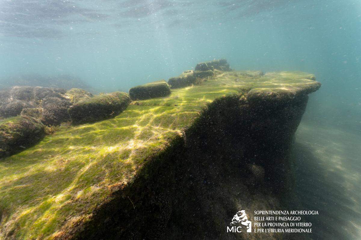 Part of the submerged ruins