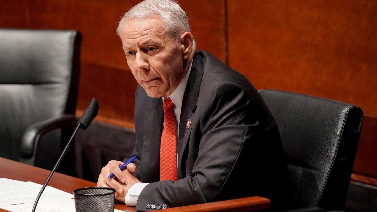 Rep. Ken Buck, R-Colo., introduced a resolution urging Vice President Kamala Harris to invoke the 25th Amendment to remove President Joe Biden from office. (Greg Nash/Pool via AP)