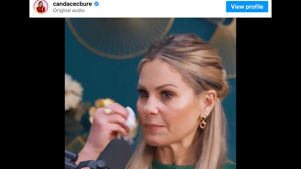 Candace Cameron Bure breaks down while talking about her battle with depression