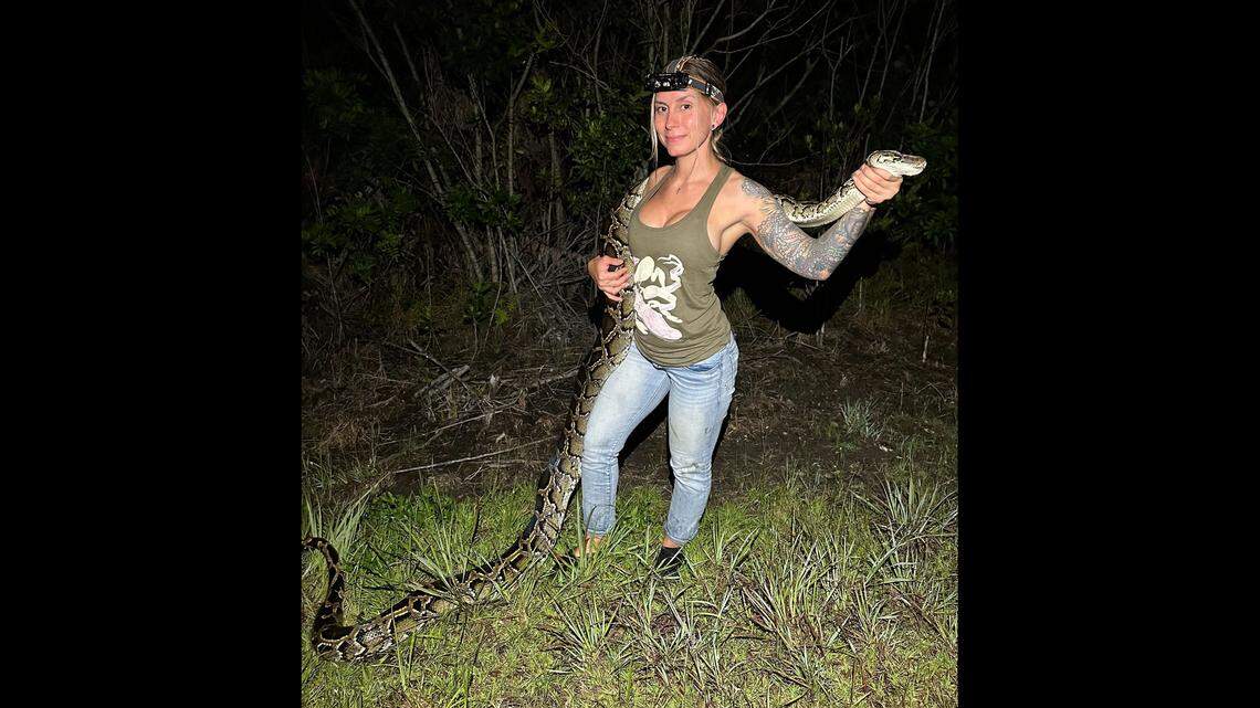 Snake-wrangling YouTuber hunts down 60 invasive pythons for Florida competition