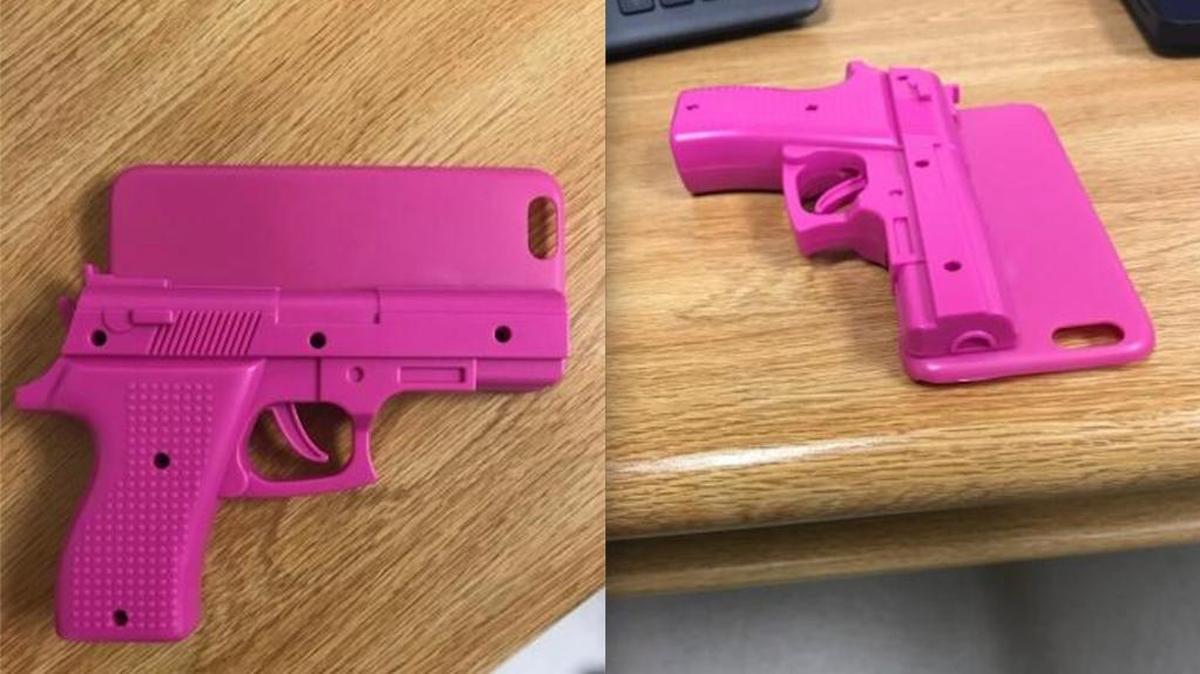 A student in DeLand, Florida, has been charged with misdemeanor disruption of an educational institute after police say the teen brought a phone case that looked like a pink gun to school, forcing a lock down until police verified it wasn’t real.