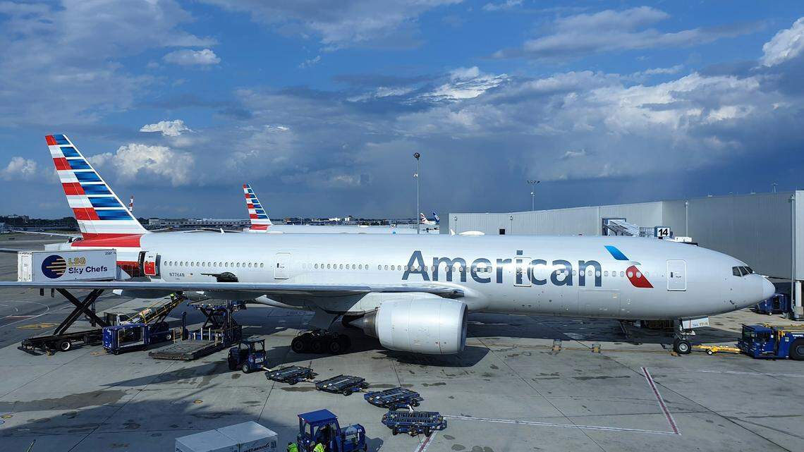 A passenger on an American Airlines flight from Tampa to Philadelphia was charged with battery and disorderly intoxication after he was accused of becoming “aggressive” on the plane, Florida police said.